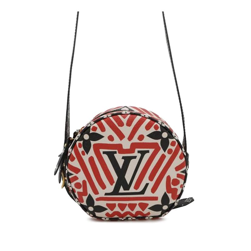 Louis Vuitton Monogram Giant Crafty Boite Chapeau Souple Bag Red Canvas Good condition - Front View