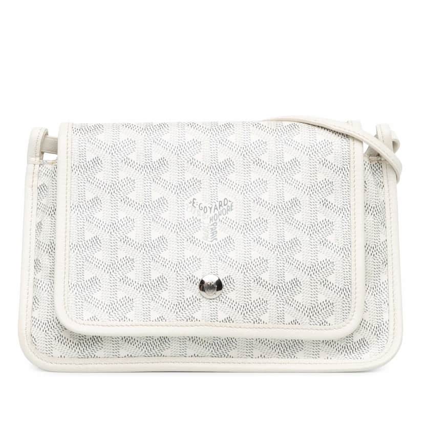 Goyard Goyardine Plumet Pocket Wallet White Canvas Very good condition - Front View