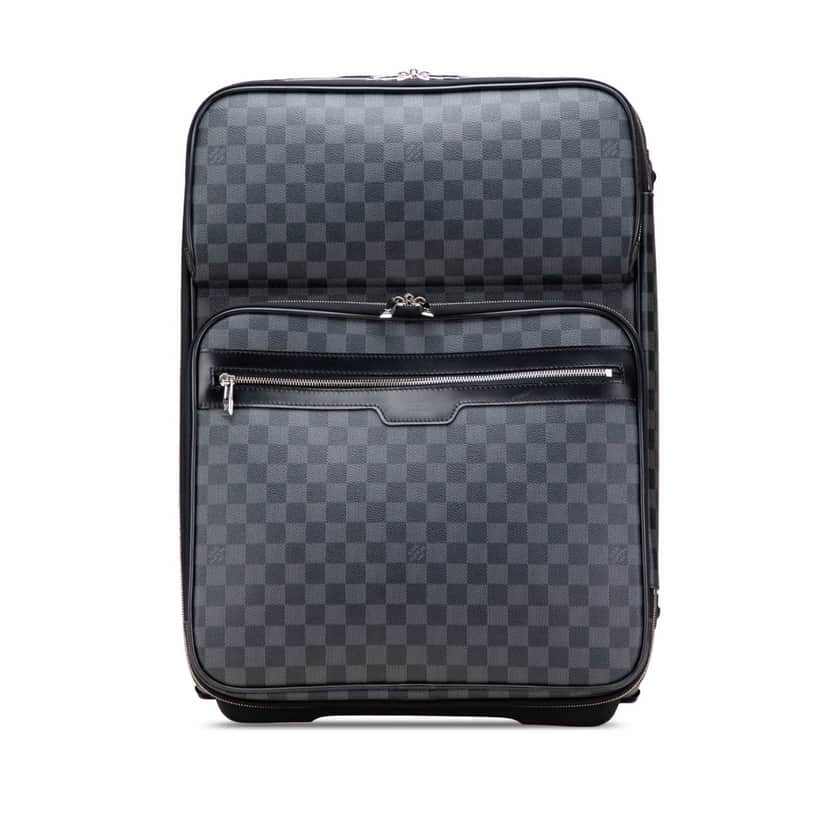 Louis Vuitton Damier Graphite Pegase Business Luggage 55 Black Canvas Good condition - Front View