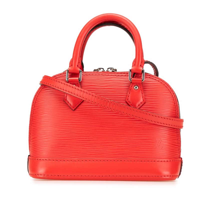 Louis Vuitton Epi Nano Alma Red Leather Good condition - Front View