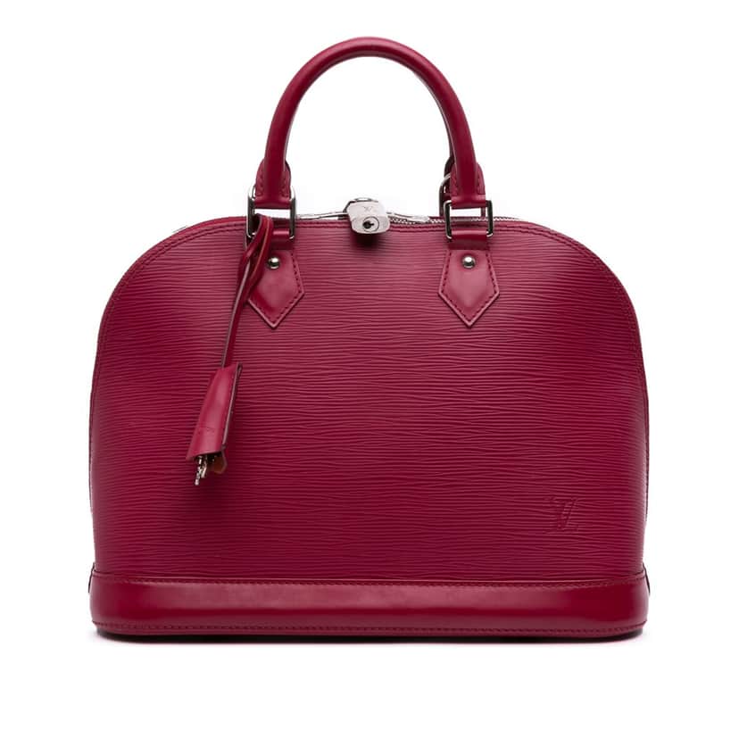 Louis Vuitton Epi Alma PM Pink Leather Good condition - Front View