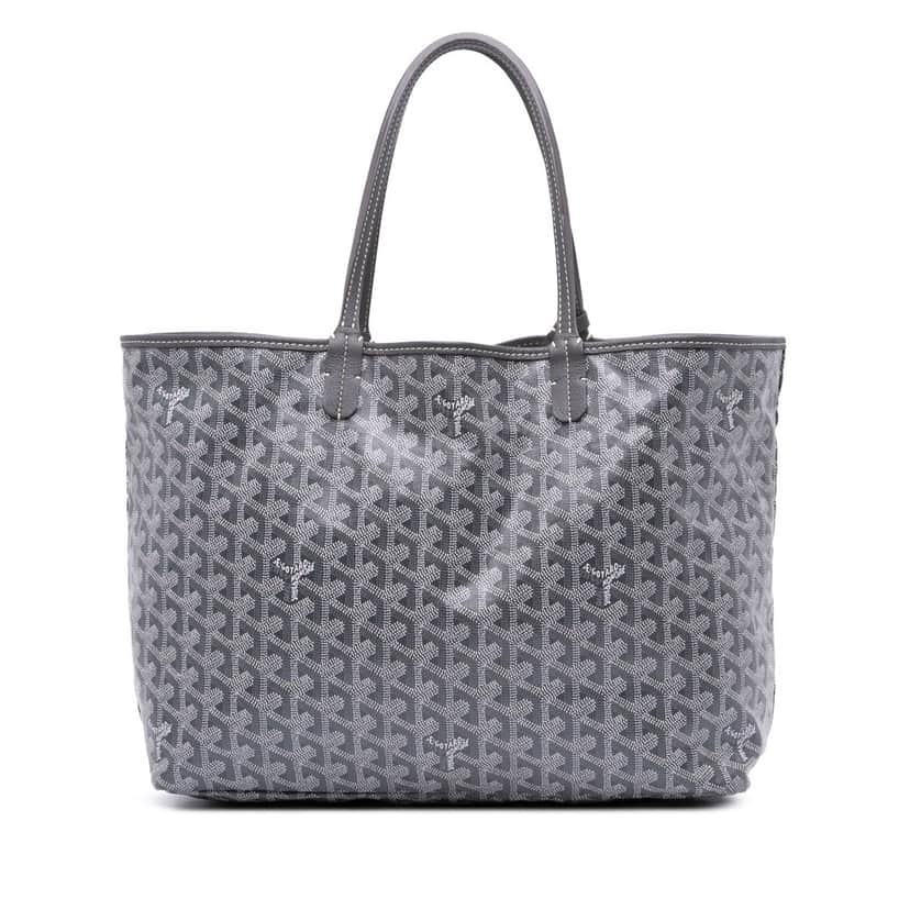 Goyard Goyardine Saint Louis PM Grey Canvas Good condition - Front View