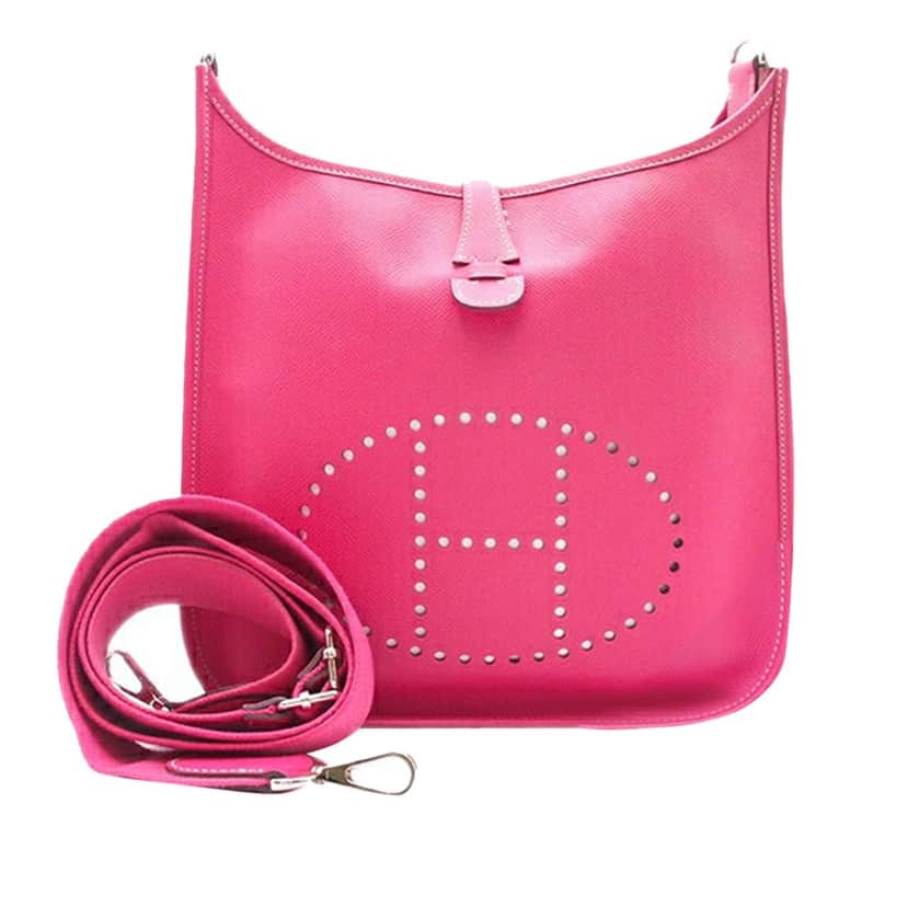Hermès Epsom Evelyne III 29 Pink Leather Good condition - Front View