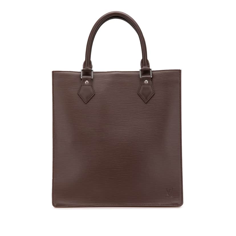 Louis Vuitton Epi Sac Plat PM Brown Leather Good condition - Front View