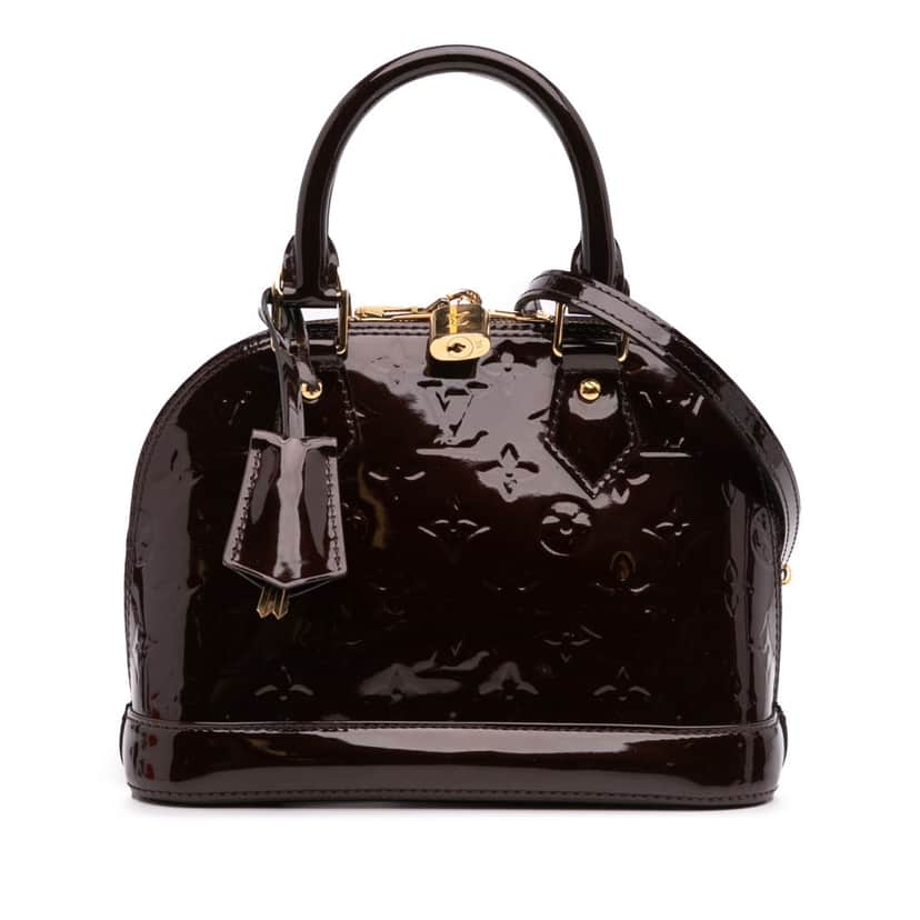 Louis Vuitton Monogram Vernis Alma BB Purple Leather Good condition - Front View