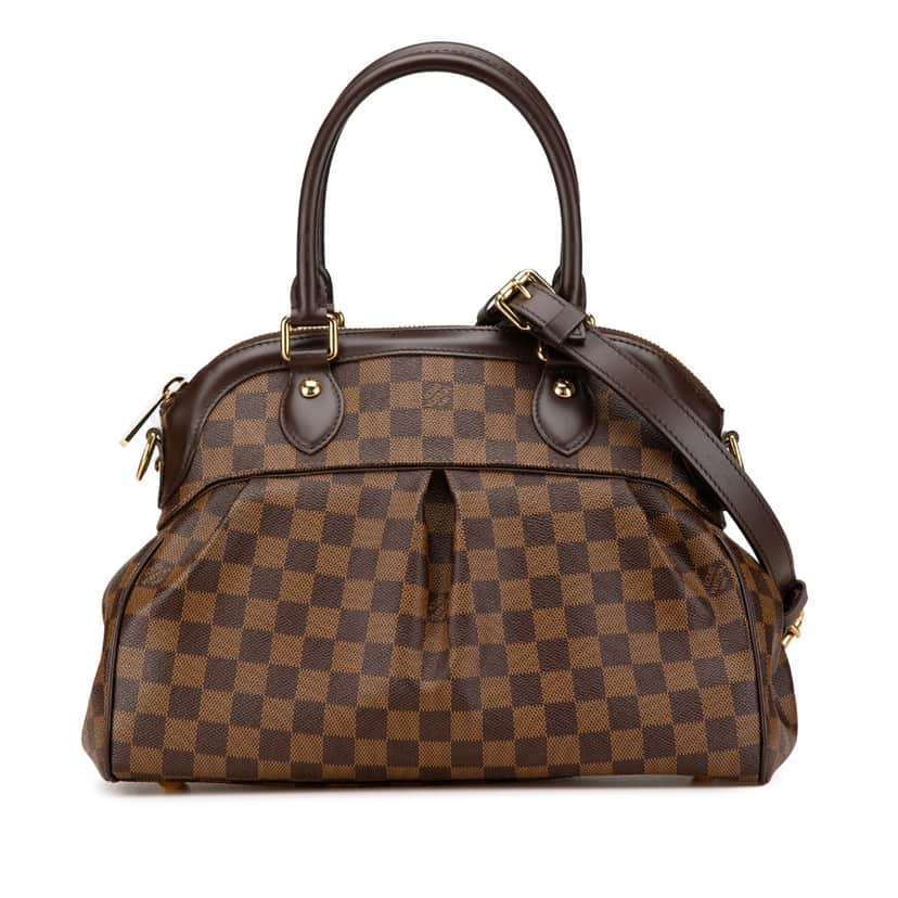 Louis Vuitton Damier Ebene Trevi PM Brown Canvas Good condition - Front View
