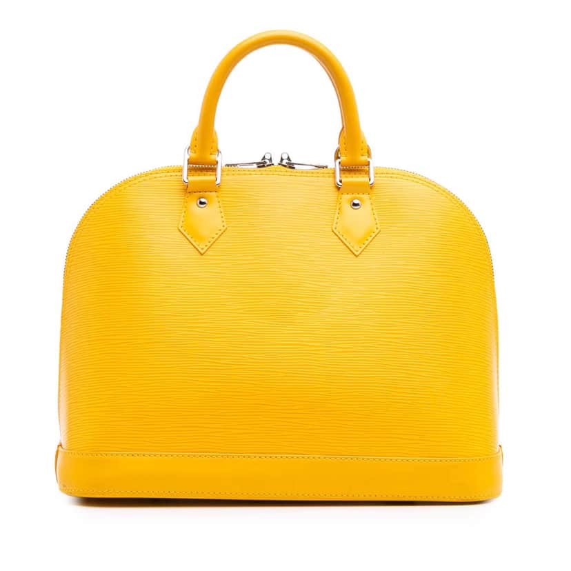Louis Vuitton Epi Alma PM Yellow Leather Good condition - Front View