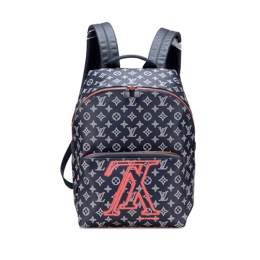 Louis Vuitton Monogram Upside Down Ink Apollo Blue Canvas Good condition - Front View
