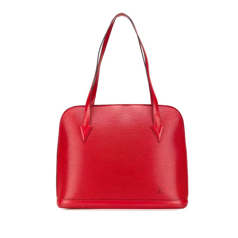 Louis Vuitton Epi Lussac Red Leather Good condition - Front View