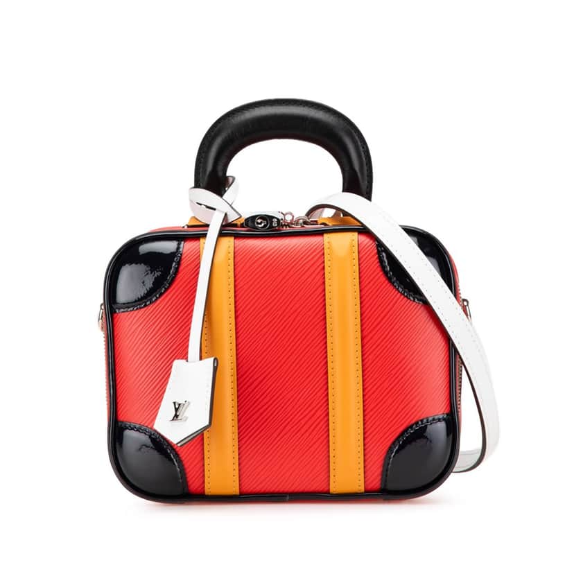 Louis Vuitton Epi Valisette BB Red Leather Good condition - Front View