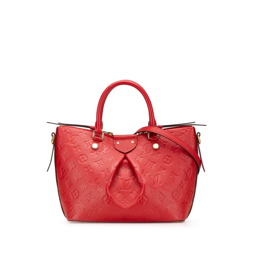 Louis Vuitton Monogram Empreinte Mazarine PM Red Leather Good condition - Front View