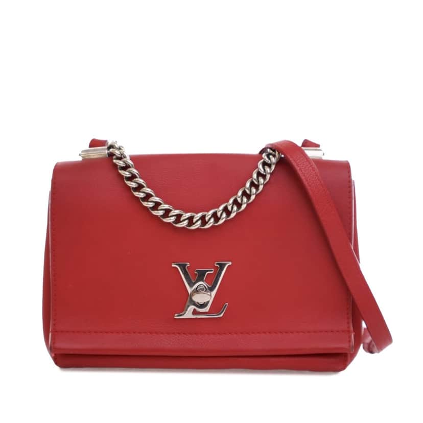 Louis Vuitton Leather Lockme II BB Red Leather Very good condition - Front View