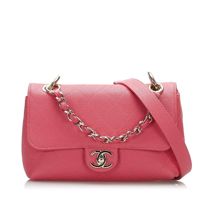 Chanel Caviar City Walk Pink Leather Very good condition - Front View