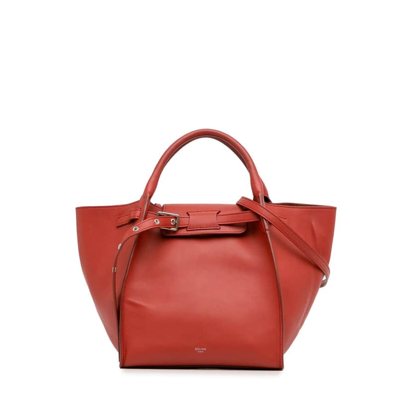 Celine Small Big Bag Red Leather Good condition - Front View