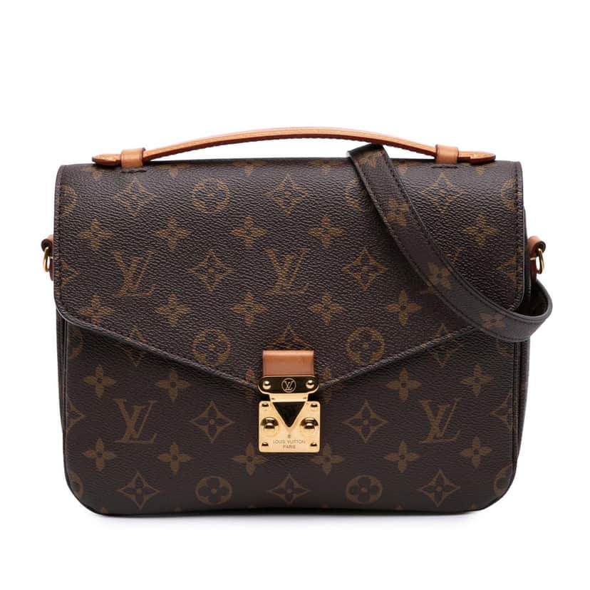 Louis Vuitton Monogram Pochette Metis Brown Canvas Good condition - Front View