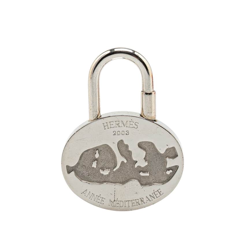 Hermès Palladium Annee Mediterranee Cadena Silver Metal Good condition - Front View