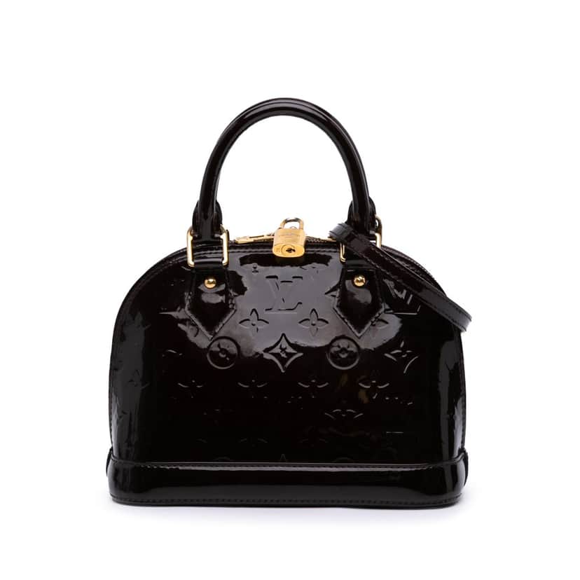 Louis Vuitton Monogram Vernis Alma BB Purple Leather Good condition - Front View