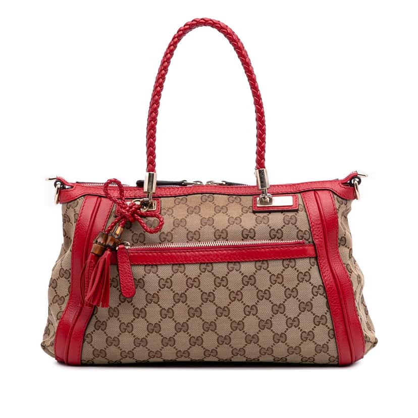 Gucci GG Canvas Bella Satchel Brown Canvas Good condition - Front View