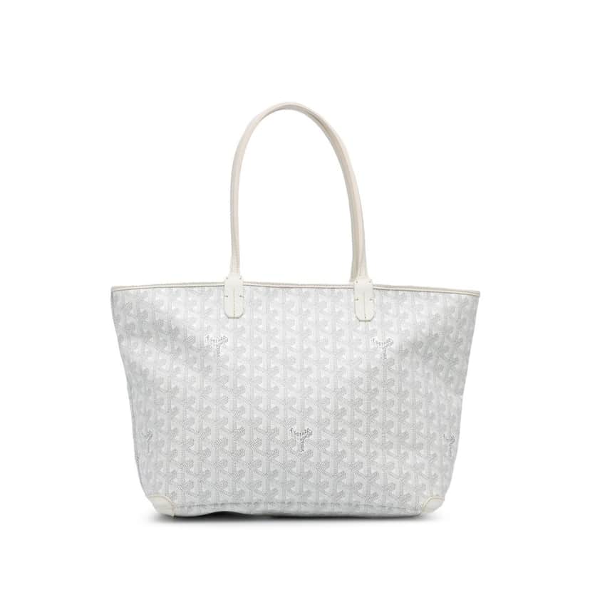 Goyard Goyardine Artois PM White Canvas Good condition - Front View