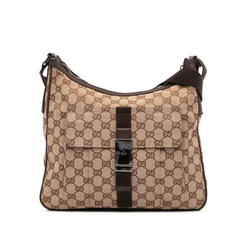 Gucci GG Canvas Crossbody Brown Canvas Good condition - Front View