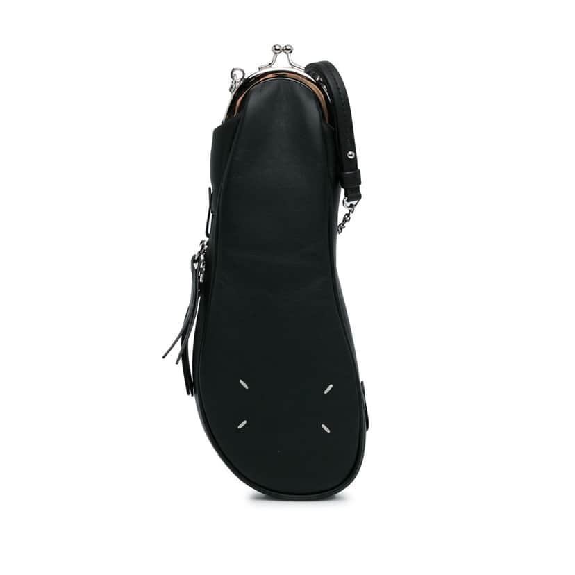 Maison Margiela Leather Tabi Crossbody Black Leather Good condition - Front View