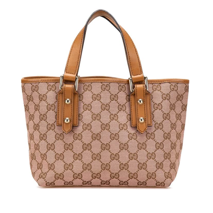 Gucci GG Canvas Handbag Pink Canvas Good condition - Front View