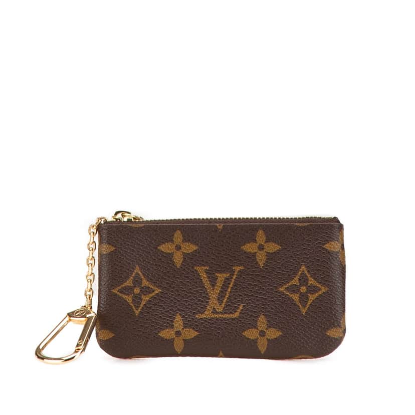 Louis Vuitton Monogram Key Pouch Brown Canvas Good condition - Front View