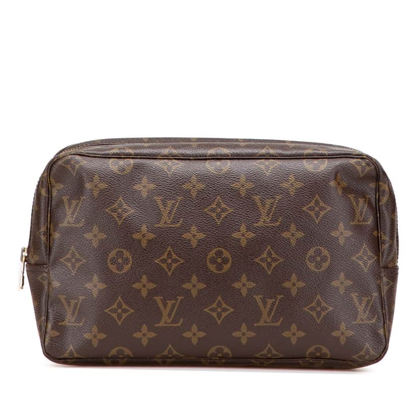 Louis Vuitton Monogram Trousse Toilette 28 Brown Canvas Good condition - Front View