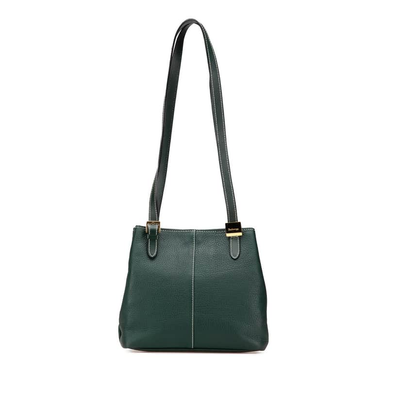 Burberry Leather Shoulder Bag Green Leather Good condition - Front View