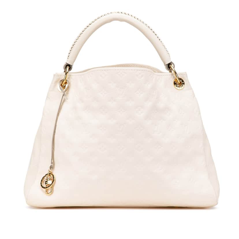 Louis Vuitton Monogram Empreinte Artsy MM White Leather Good condition - Front View