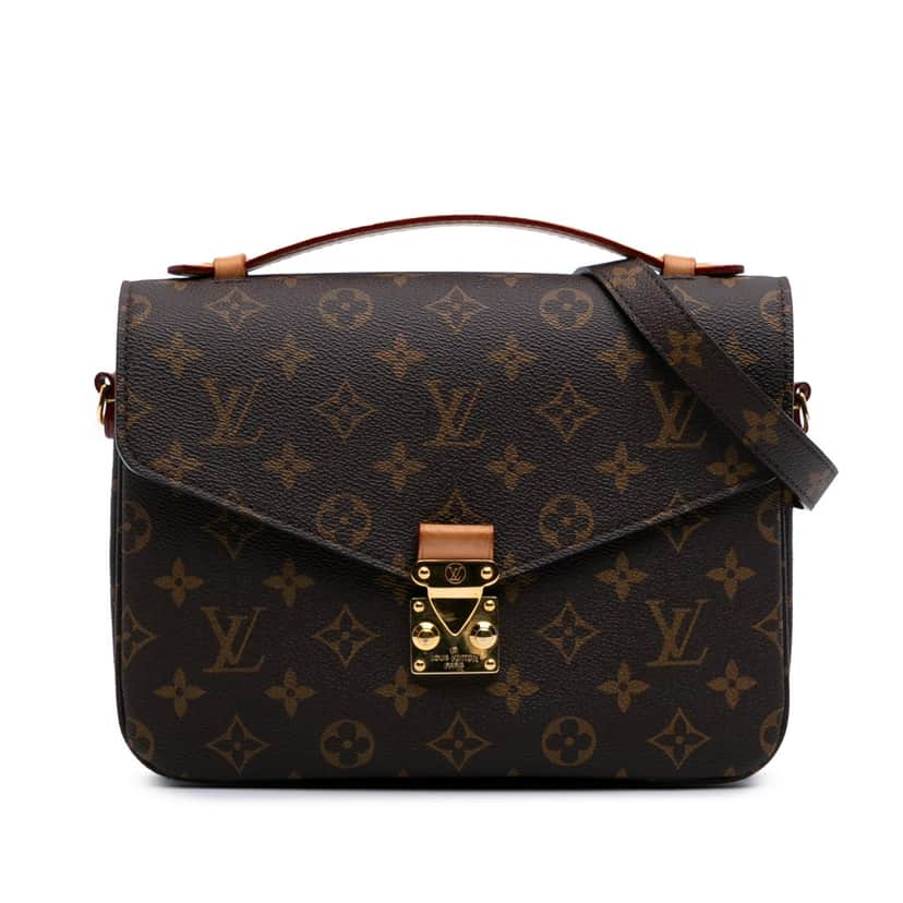 Louis Vuitton Monogram Pochette Metis Brown Canvas Good condition - Front View