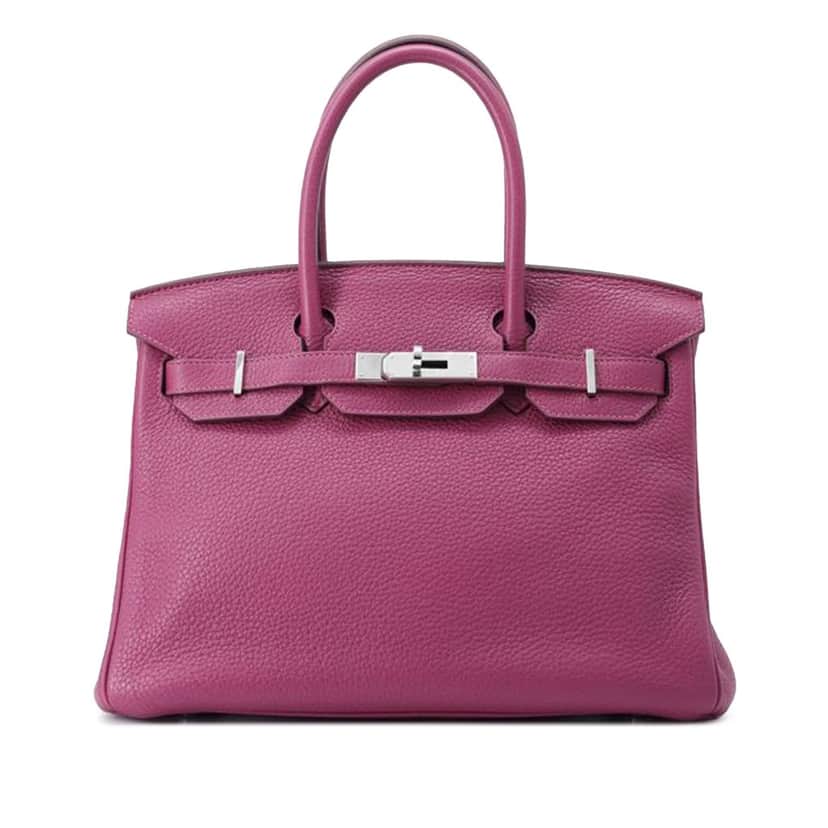 Hermès Togo Birkin Retourne 30 Pink Leather Good condition - Front View