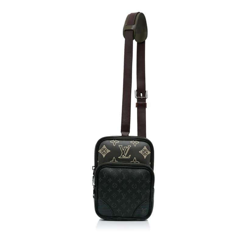 Louis Vuitton Monogram Eclipse Amazone Patchwork Sling Bag Black Canvas Good condition - Front View