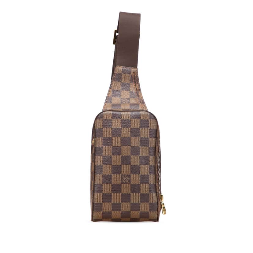 Louis Vuitton Damier Ebene Geronimos Brown Canvas Good condition - Front View