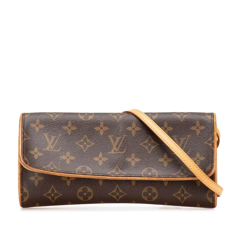 Louis Vuitton Monogram Pochette Twin GM Brown Canvas Good condition - Front View
