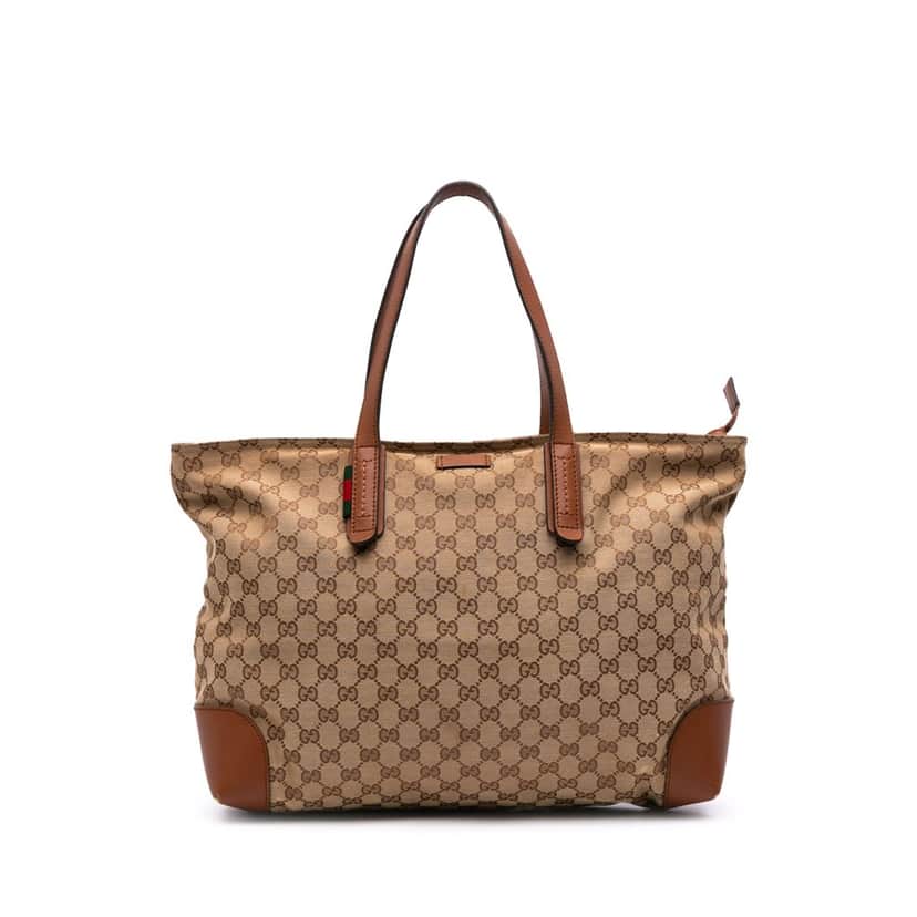 Gucci GG Canvas Tote Brown Canvas Good condition - Front View