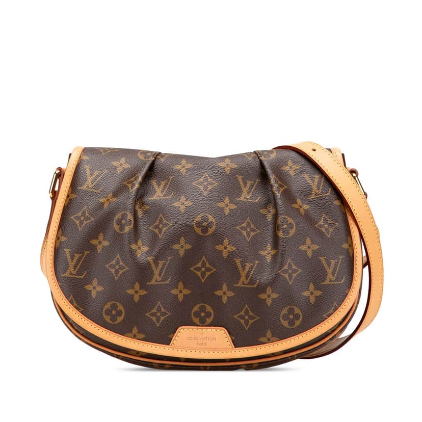 Louis Vuitton Monogram Menilmontant PM Brown Canvas Good condition - Front View