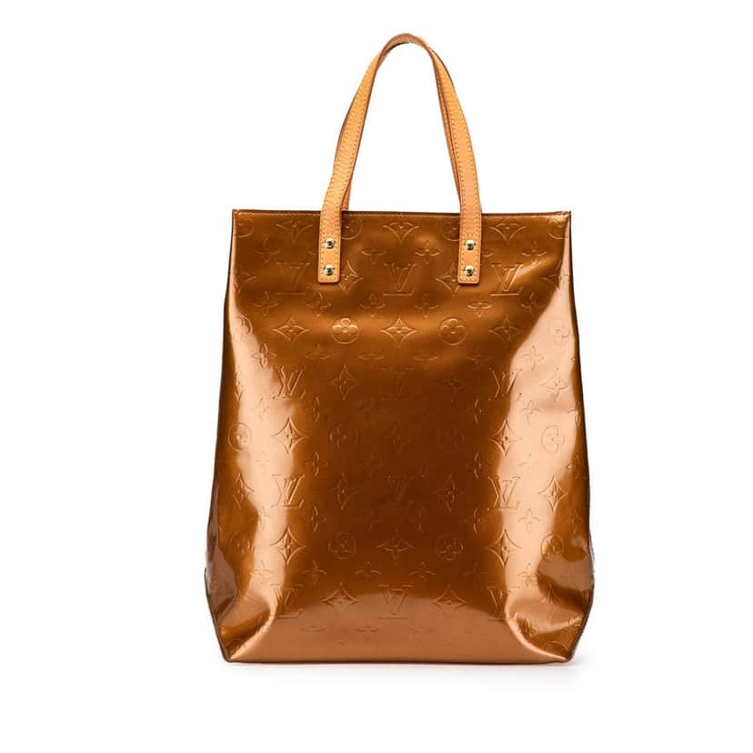 Louis Vuitton Monogram Vernis Reade MM Brown Leather Good condition - Front View