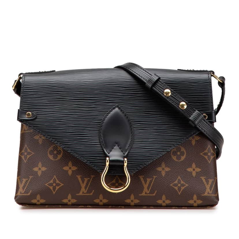 Louis Vuitton Monogram Epi Saint Michel Brown Canvas Good condition - Front View