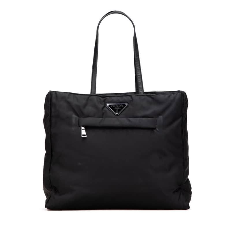 Prada Re Nylon Tote Black Good condition - Front View