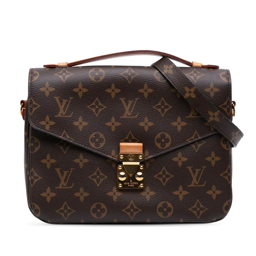 Louis Vuitton Monogram Pochette Metis Brown Canvas Good condition - Front View