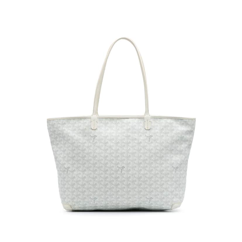 Goyard Goyardine Artois MM White Canvas Good condition - Front View