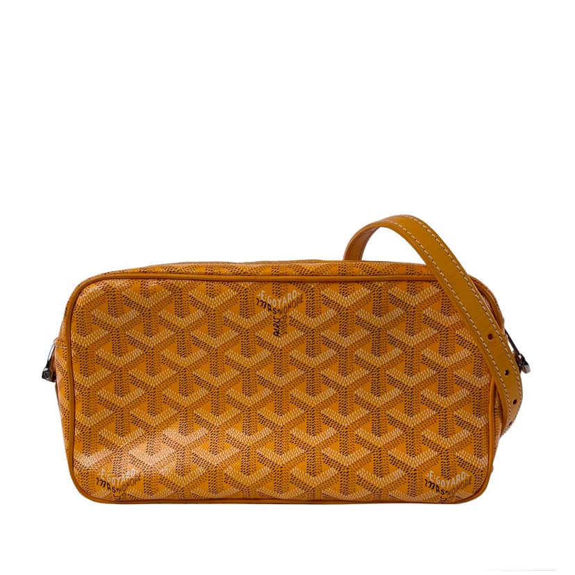 Goyard Goyardine Sac Cap Vert Yellow Canvas Good condition - Front View