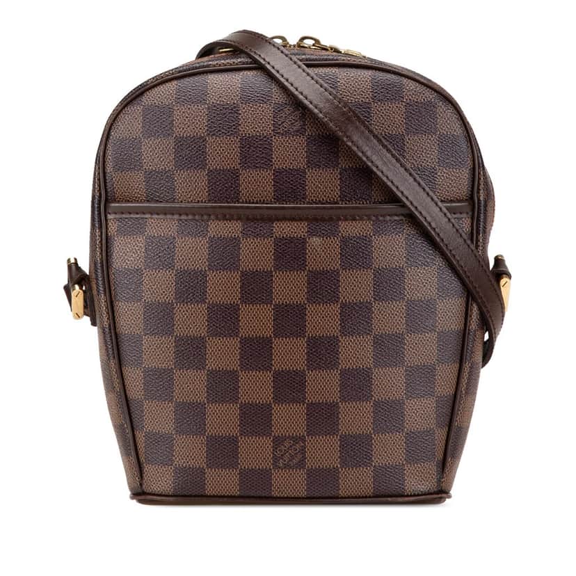 Louis Vuitton Damier Ebene Ipanema PM Brown Canvas Good condition - Front View