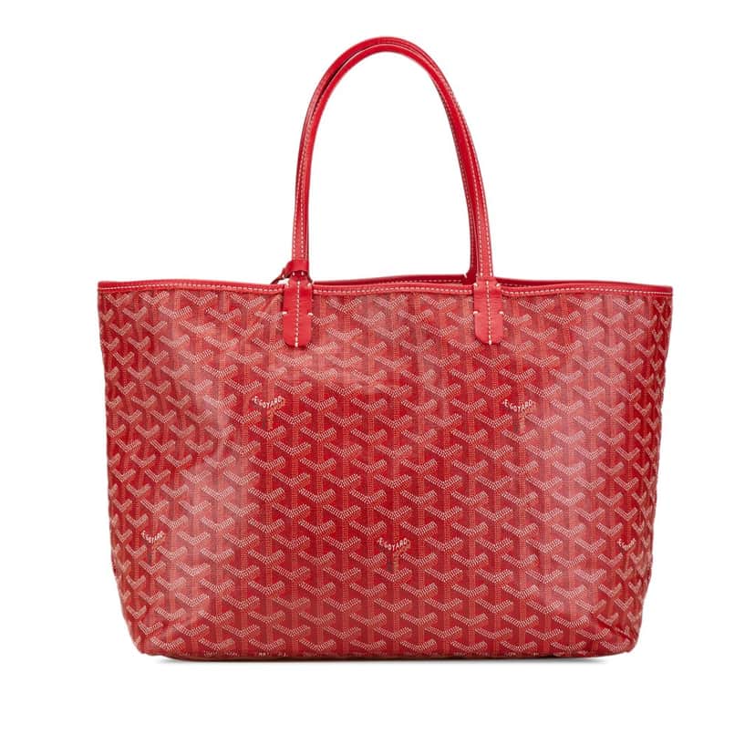Goyard Goyardine Saint Louis PM Red Canvas Good condition - Front View