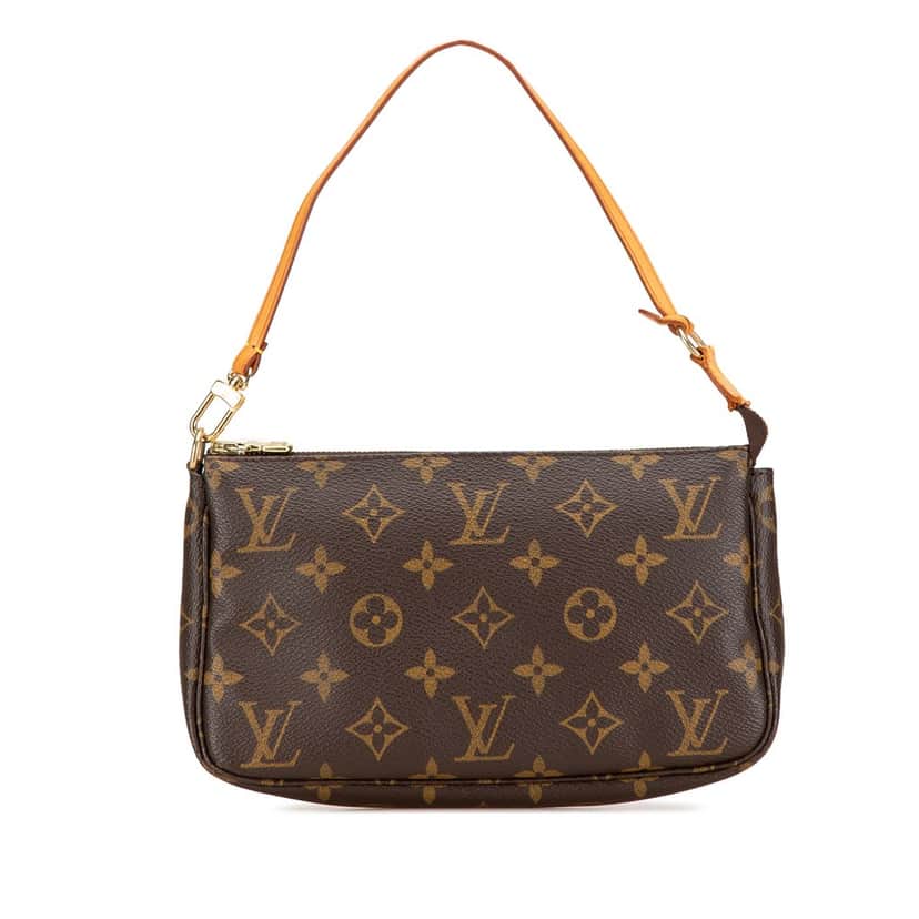 Louis Vuitton Monogram Pochette Accessoires Brown Canvas Good condition - Front View