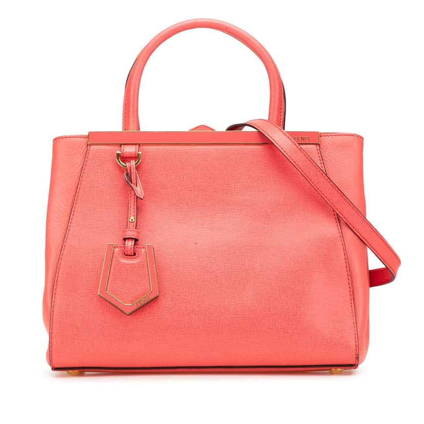 Fendi Petite Leather 2Jours Satchel Pink Leather Good condition - Front View
