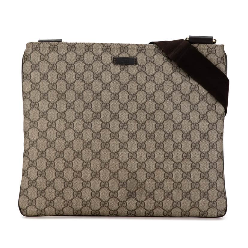 Gucci GG Supreme Crossbody Brown Canvas Good condition - Front View