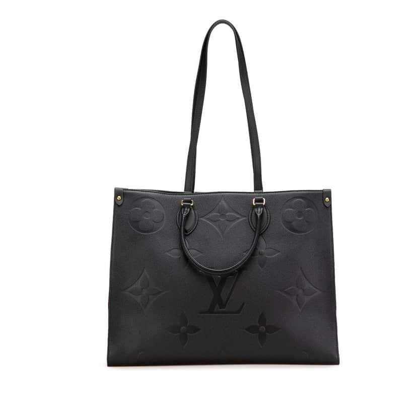 Louis Vuitton Monogram Empreinte Onthego GM Black Leather Good condition - Front View