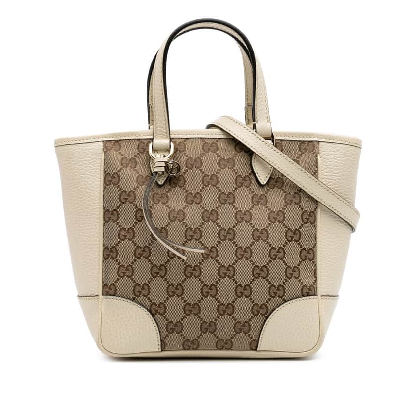 Gucci Small GG Canvas Bree Satchel Brown Canvas Good condition - Front View